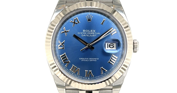 Rolex datejust discount steel blue dial